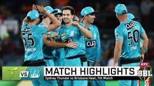 Bets are accepted on cricket: Bbl 2020 Sydney Thunder Vs Brisbane Heat Highlights St Won By 4 Wkts