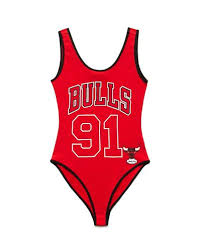 Forever 21 Chicago Bulls Bodysuit In Red Black Red Lyst