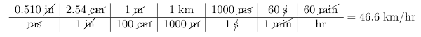 In/ms or km/hr the si derived unit for speed is the meter/second. Perform The Following Conversions 0 510 In Ms To Km Hr Homework Help And Answers Slader