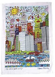 Click on artist's name to your left for a complete listing. Tea Towel James Rizzi My New York City Made Of Cotton