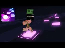 Monster School Tiles Hop Edm Rush Challenge Minecraft Animation Youtube Monster School Edm Animation