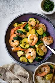 Soy sauce changes this luscious dish to a complimentary oriental stir fry in which all you need to do is add chicken, beef or pork and wham! Freaking Fast Sauteed Shrimp With Zucchini Delightful Plate