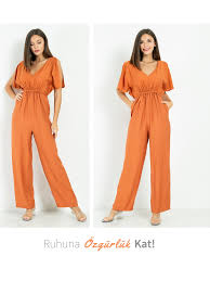 Kol Detay Bol Paca Tulum Kiremit Tulum V Yaka Kiremit