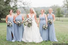Bridesmaid Dress Ideas Light Blue Bridal Matching Column Different Necklines Heather Brulez Photography In 2020 Bridesmaid Dresses Wedding Blue Bridal