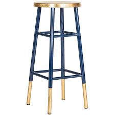 Black And Gold Bar Stools Australia Emery Navy Gold Barstool Gold Bar Stools Black Bar Stools Bar Stools