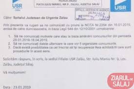 Acest anunţ a expirat, existând posibilitatea ca datele prezentate aici să nu mai fie relevante în acest moment. Usr ZalÄu SolicitÄ LÄmuriri Cu Privire La Concursurile Suspendate De La Spitalul JudeÈean De UrgenÈÄ Ziarul De Salaj
