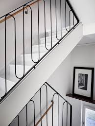 Materials, such as treated wood, make durable stairs that resist moisture and have . Sankt Olofsgatan 33 Interior Stair Railing Interior Stairs Interior Railings