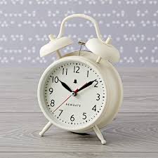 Compatible with amazon's alexa and google home smart home devices. White Retro Alarm Clock Reviews Crate And Barrel