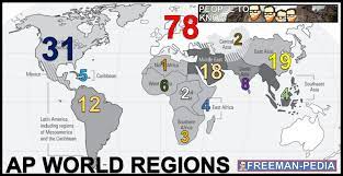 World Regions Map Ap World History Ap World People To Know — Freemanpedia