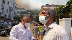 The fire, which broke out in the forest area of armutalan mahallesi şirinyer, spread with the effect of the wind and proceeded to i̇çmeler mahallesi. Qowa3xd9uoegrm