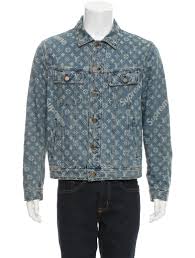 Louis vuitton x supreme leather varsity jacket l large 52 red blouson authentic. Louis Vuitton Supreme Denim Jacket The Art Of Mike Mignola
