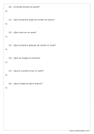 Al cabo, ¿qué más da? Comprension Lectora La Lechera Quinto Grado De Primaria