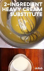 2 Ingredient Heavy Cream Substitute That S Already In Your Fridge Recipe Heavy Cream Substitute Homemade Heavy Cream Heavy Cream