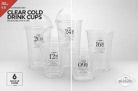 Download Clear Cold Drink Cups Mockup Plastic Cups Design Coffee Cup Design Drinking Cup
