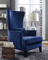 Bristol Tall Chair High Back Accent Chairs Blue Accent Chairs Wingback Chair