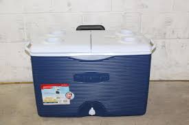 Answer i own the 25 quart and the 45 quart. Rubbermaid 60 Quart Cooler Property Room