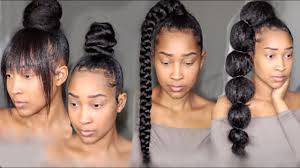 If you like mohawk look, but you don't want to rock the conventional styles, you can opt for a braided mohawk, and instead of completely shaving the hair on the sides, create braids. Four Hairstyles With 2 Braiding Hair Youtube