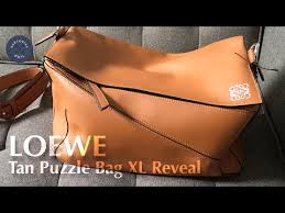 As well as its unique. Loewe Men S Bag Reveal Xl Puzzle Bag In Tan Youtube