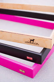 Die Holzrahmen Dienen Als Knabberschutz Fur Welpen Und Sind Mit Lebensmittelechter Farbe Bearbeitet Carnilo Das Erste Hundeklo Aus E Stubenrein Hunde Welpen