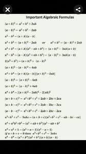 Some Algebraic Formulas Studying Math Math Methods Learning Mathematics