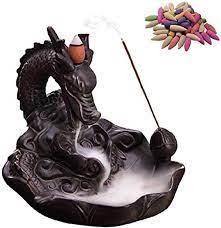 Typically there is a specific location in which you are supposed to place the incense cone onto the burner. Incense Stick Holder Home Incense Holder Dragon Backflow Incense Burner With 10pcs Backflow Incense Cones Amazon De Home Kitchen