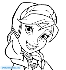 Elsa and anna coloring pages easy. Coloring Pages For Kids Anna Accel Book