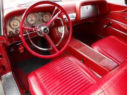 1959 Ford Thunderbird Coupe With Rear Leather Interior Option Note The Non Original Steering Wheel Cover Autos Automoviles