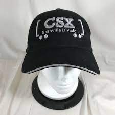 Csx Nashville Division Embroidered Cap Hat Train Car Shop Reach The Peak Safety Wearing A Hat Embroidered Caps Caps Hats