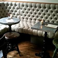 Customize seating at your restaurant with wall bench seating & banquettes! Other Metro Banquette Design Ideas Pictures Remodel And Decor Restaurant Booth Seating Eclectic Dining Room Booth Seating
