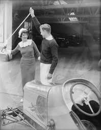 Bill Smiley Christening a Car