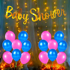 When planning a baby shower for a loved one, the decor can make or break your party. Baby Shower Decorations Material Set 42pcs Banner Balloon With Fairy Led Light Set For For Mom To Be Gifts Gender Reveal Maternity Pregnancy Photoshoot Material Items Supplies Party Propz Online Party Supply And Birthday