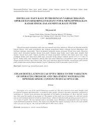 Maybe you would like to learn more about one of these? Https Media Neliti Com Media Publications 142190 Id Distillasi Daun Kayu Putih Dengan Varias Pdf