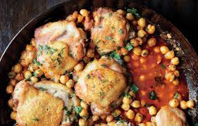 Pan Roasted Chicken With Harissa Chickpeas Recipe Chickpea Recipes Harissa Recipes Best Chicken Recipes