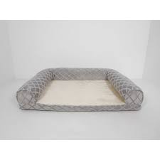 Arlee Home Fashions Orthopedic Rectangle Bolster Sofa And Couch Style Dog Bed Dark Gray 40x30 Couch Styling House Styles How To Make Bed