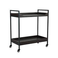 The bar cart relishes in its glam style, featuring a finish that's both sophisticated and modern. Cloud Mountain Bar Serving Cart With Wheel Casters Industrial Metal Bar Cart For Living Room Bar Dining Room Tea Wine Holder Smoked Oak Finish Game Recreation Room Furniture Furniture Emosens Fr