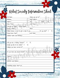 Pin On Relief Society Print Outs