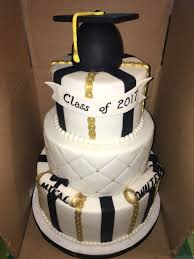 Use this graduation cake in book style for the gorgeous celebration of the graduate's new chapter. White Black And Gold Cake Ideas Novocom Top