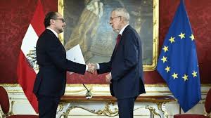 Austria's foreign minister alexander schallenberg was sworn in as chancellor on monday after sebastian kurz resigned in the face of . Austria Gets New Leader After Kurz Quits Amid Corruption Claims Bbc News