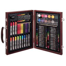 Art 101 82 Pc Wood Art Set Multicolor Art Set Wood Art Art Supplies Drawing