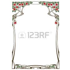 Vecteur Cadre Abstrait Des Plantes Lies Pour La Decoration Et Le Design Abstrait Cadre Art Nouveau
