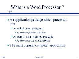 Maybe you would like to learn more about one of these? Ppt What Is A Word Processor Powerpoint Presentation Free Download Id 3559891