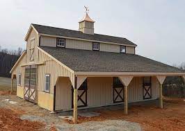 Monitor barns are designed for horses and other livestock and include a raise ceiling in the center of the building a monitor barn requires a basic knowledge of pole barn construction combined. Large Horse Barns Designs Benefits J N Structures Blog