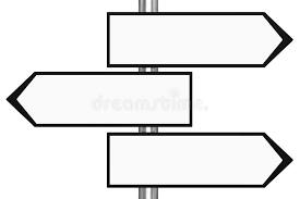 Blank Black And White Road Signs Stock Photo Illustration Of Guide Metal 35982424
