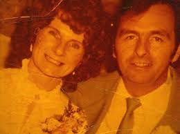 Vintage wedding photo from 1971