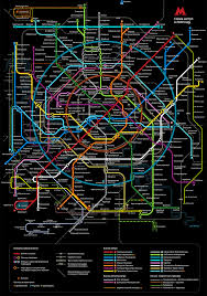 Nevver Subway Map Design Moscow Metro Transit Map