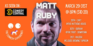 The Comedy Experience presents Matt Ruby @CloudsBrewingTaproom in Raleigh! 