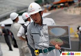 Sementara itu, program vaksinasi di jepang berjalan lambat. Foto Melihat Lebih Dekat Pembangunan Stadion Olimpiade Tokyo 2020 Merdeka Com