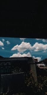 Awan Blue Black Sky Aesthethic Wallpaper Lockscreen Fotografi Alam Pemandangan Fotografi Jalanan