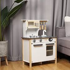 Maybe you would like to learn more about one of these? Amazon Com Play Kitchen For Kids Pretend Toddlers Wooden Kitchen Cookware Playset With Sink Stovetop Fridge Oven Microwave Cabinets Best Toys Gifts For Boys Girls Toys Games