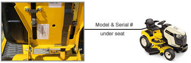 Cub Cadet Model Number And Serial Number Locator